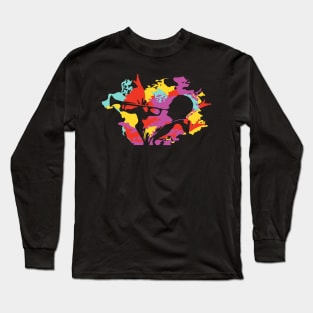 Fancy Colorful Trumpet Player Long Sleeve T-Shirt